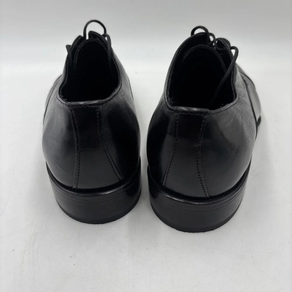 Florsheim Men's Shoes 9.5 D Dress Black Leather Cap Toe Oxford Lace 17168